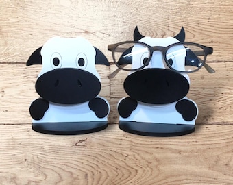 Cow Eyeglasses Holder, Gifts for Children, Eyeglass Stand, Spectacles Receptacles, Fun and Functional Gifts & Decor