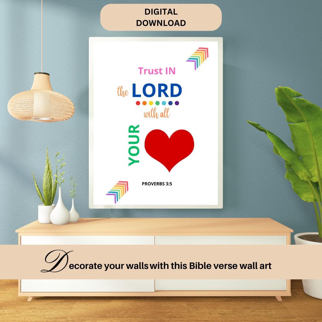 Printable Bible Verse Wall Art - Inspirational Scripture Quotes ...