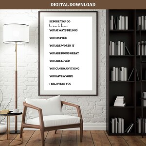 Positive Affirmations Kids Room Decor: Inspirational Wall Art (Digital Download)