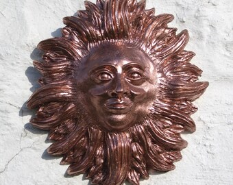 Sol Gran Jardín Dorado Interior Sala de Estar Adorno de Pared Decoración Tradicional Sol Invictus