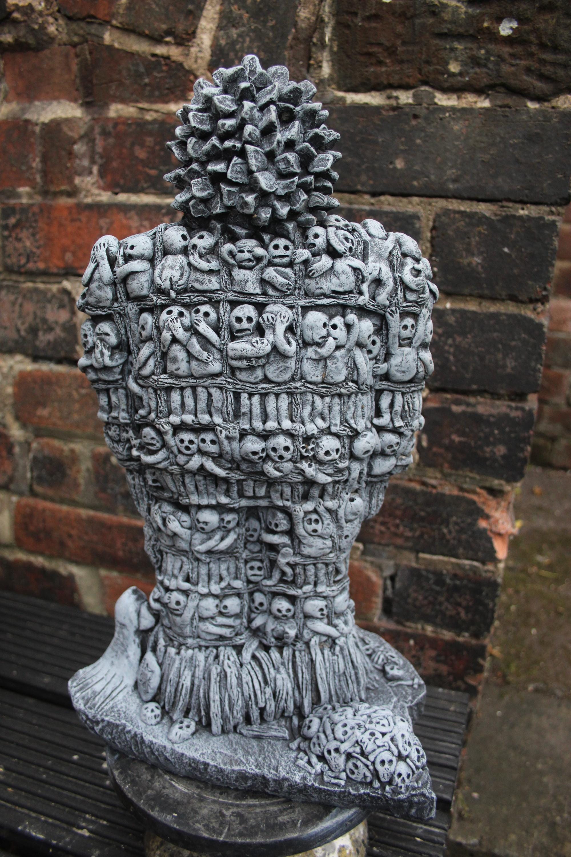 Stackpole Wicker Statue Wicker Man Cement Garden Statue Human Sacrifice Pagan Sun God Folk Art ...