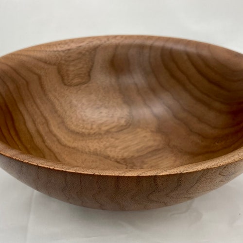 220 6 7/8 Inch Black Walnut Wood Bowl. Medium Handmade Etsy
