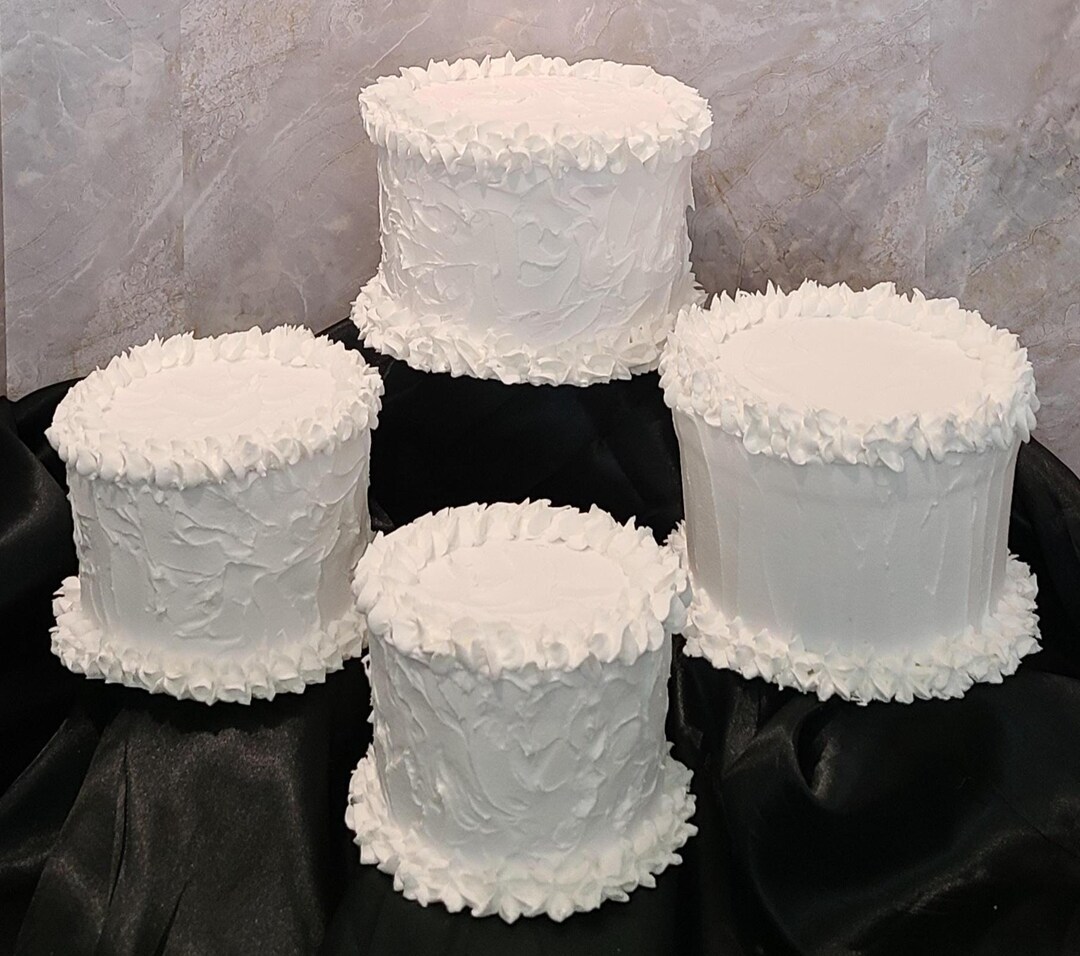 Fake White Wedding Cake Fake White Cake Fake Engagement Cake Wedding ...