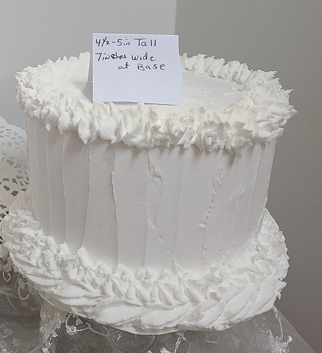 Fake White Wedding Cake Fake White Cake Fake Engagement Cake Wedding ...