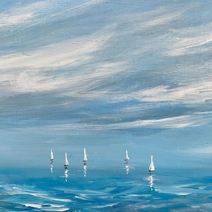 Original Acrylic 9 x12- &quot;Sails&quot;