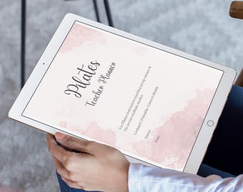 Pilates Teacher Planner | Multi-Studio, Group, 1:1 Classes (Digital Download)
