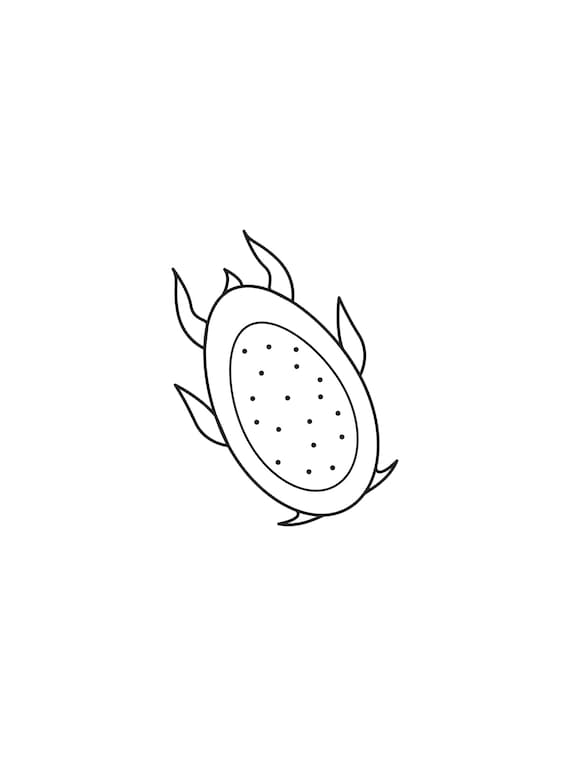 Dragon fruit coloring pages