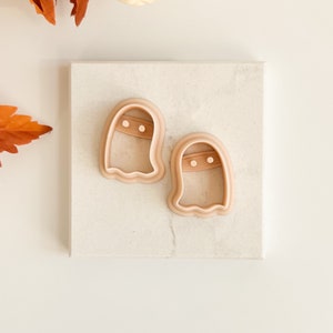 Ghost Set | Embossed Ghost Clay Cutter Halloween Clay Cutter Fall Clay Cutter Ghost Polymer Clay Cutter Spooky Polymer Clay Cutter