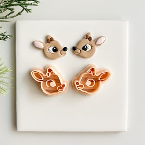 Reindeer Set | Reindeer Polymer Clay Cutter Christmas Polymer Clay Cutter Christmas Polymer Clay Cutter Seasonal Winter Polymer Clay Cutter