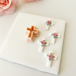 Cross Clay Cutter Easter Polymer Clay Cutter Spring Polymer Clay Earring Cutter Spring Polymer Clay Cutter Resurrection Sunday Clay Cutter image 2