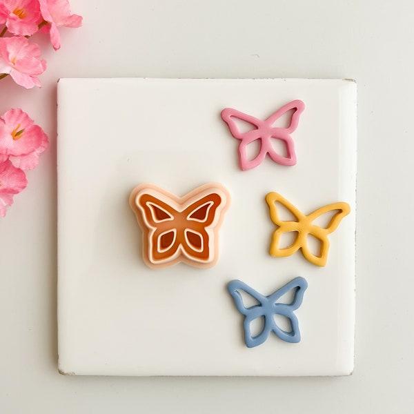 Butterfly Cutout No. 1 | Barnyard Intricate Butterfly Spring Garden Polymer Earring Clay Cutter Tool