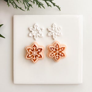 Snowflake Set No. 2 | Snowflake Set Polymer Clay Cutters Christmas Snowflake Polymer Clay Cutter Winter Snowflake Shape