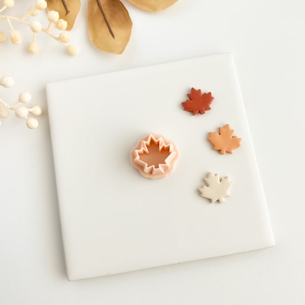 Maple Leaf No. 3 | Autumn Leaf Clay Cutter Fall Polymer Clay Cutters Autumn Clay Cutters Fall Earrings Autumn Clay Cutters