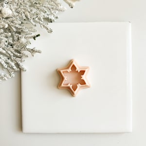 Snowflake No. 2 | Snowflake Polymer Clay Cutter Christmas Polymer Clay Cutter Winter Snowflake Shape Polymer Clay Cutter
