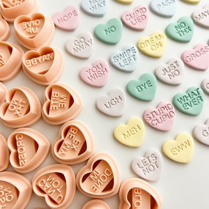 Anti Valentines Candy Heart Clay Cutters  Valentine's Day 2022 –  BabylonCutters