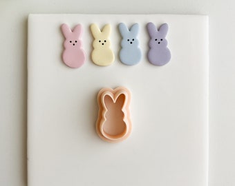 Bunny Peep No. 2 | Easter Clay Cutter Spring Polymer Clay Cutter Sharp Tapered Clay Tool