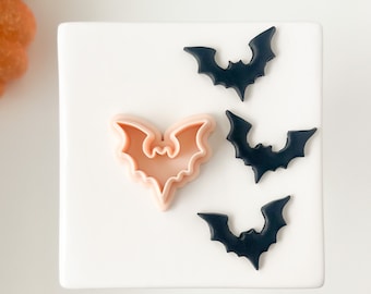 Bat No. 1 | Bat Polymer Clay Cutter Halloween Polymer Clay Cutter Fall Polymer Clay Cutter Spooky Polymer Clay Cutter Scary Clay Cutter