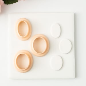 Oval Shape Set | Oval Shape Set Polymer Clay Cutter Polymer Clay Earring Clay Cutter Clay Accessories