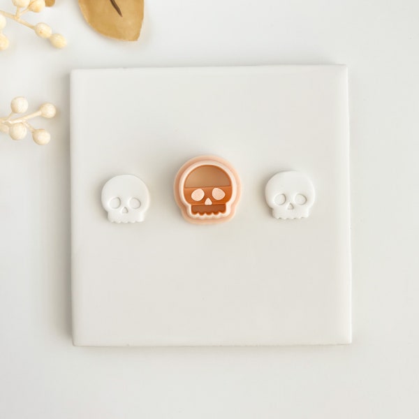 Skull No. 2 |  Spooky Scary Skull Fall Polymer Clay Cutters Halloween Autumn Polymer Clay Cutter