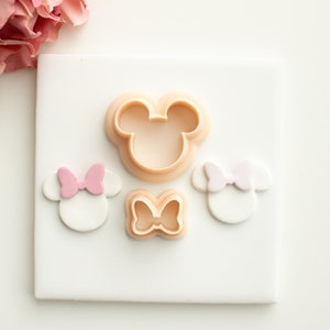 Muis nr. 2 | Minnie Polymeer Clay Cutter Polymeer Klei Oorbel Clay Cutter Disney Geïnspireerde Polymeer Clay Cutter