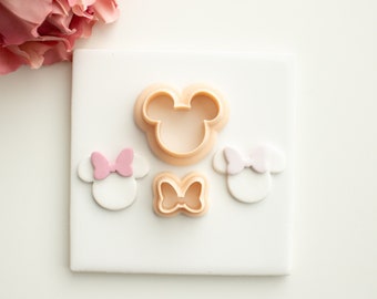 Mouse No. 2  | Minnie Polymer Clay Cutter Polymer Clay Earring Clay Cutter Disney Inspired Polymer Clay Cutter