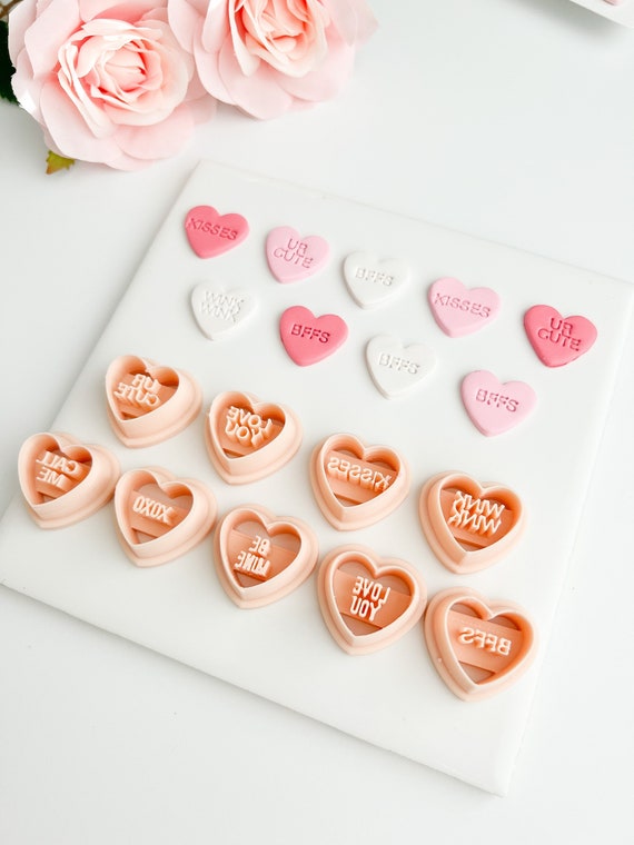 Heart Diamond Valentines Clay Cutters 
