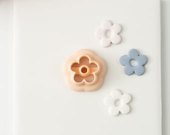 Spring Floral Shape No. 1 | Tapered Spring Polymer Clay Cutter Garden Floral Polymer Clay Cutter Spring Flower Polymer Clay Cutter