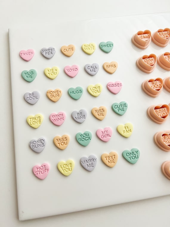 Valentine Conversation Candy Hearts Valentine Candy Heart Clay