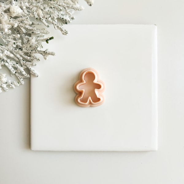 Gingerbread Man | Gingerbread Man Polymer Clay Cutter Christmas Polymer Clay Cutter Holiday Seasonal Festive Polymer Clay Cutter