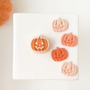 Jack-O-Lantern | Jack O Lantern Pumpkin Clay Cutter Halloween Clay Cutter Fall Clay Cutter Spooky Clay Cutter Scary Clay Cutter