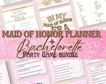 Maid Of Honor Planner Bundle: Bridal Party Games (Printable)