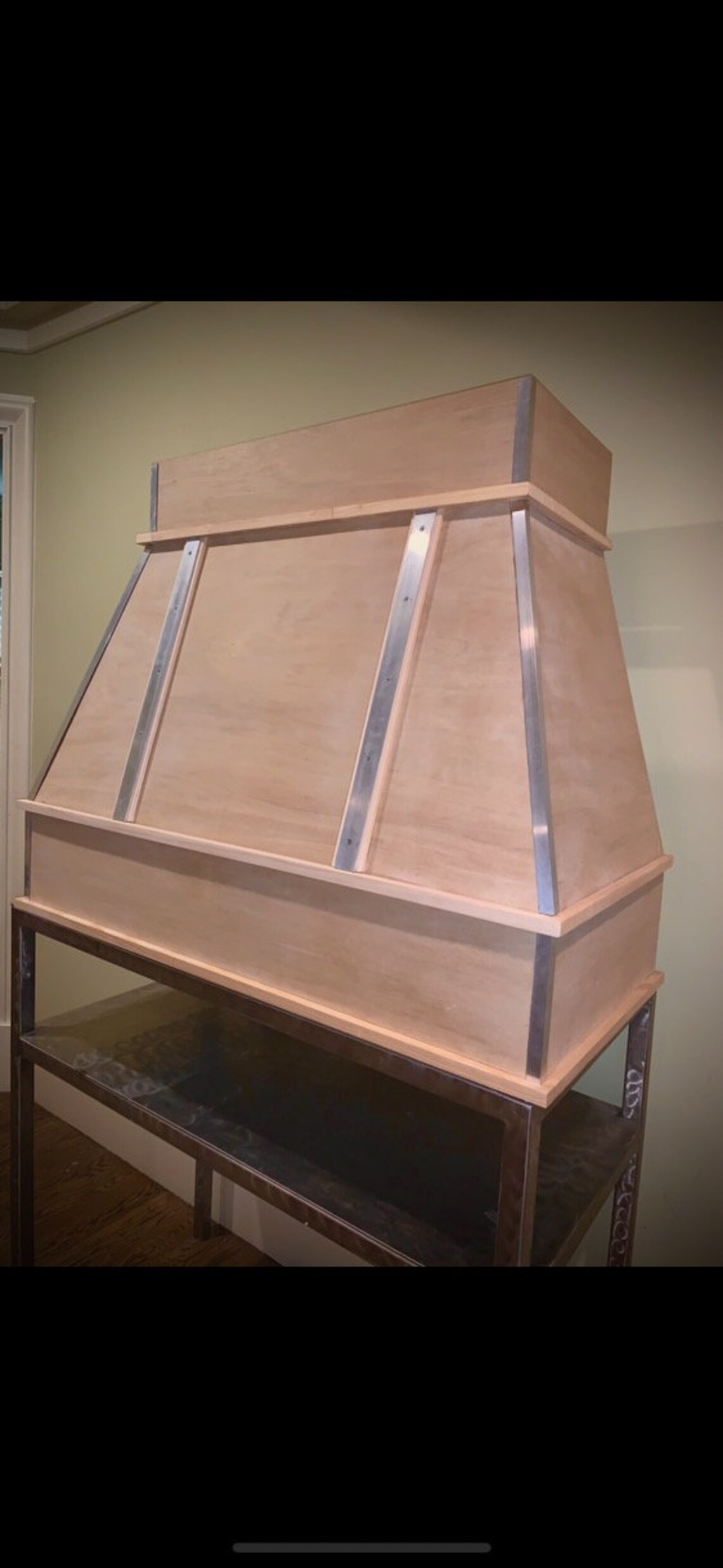 Range Hood 30 Unfinished Tapered with Stainless Accent Etsy