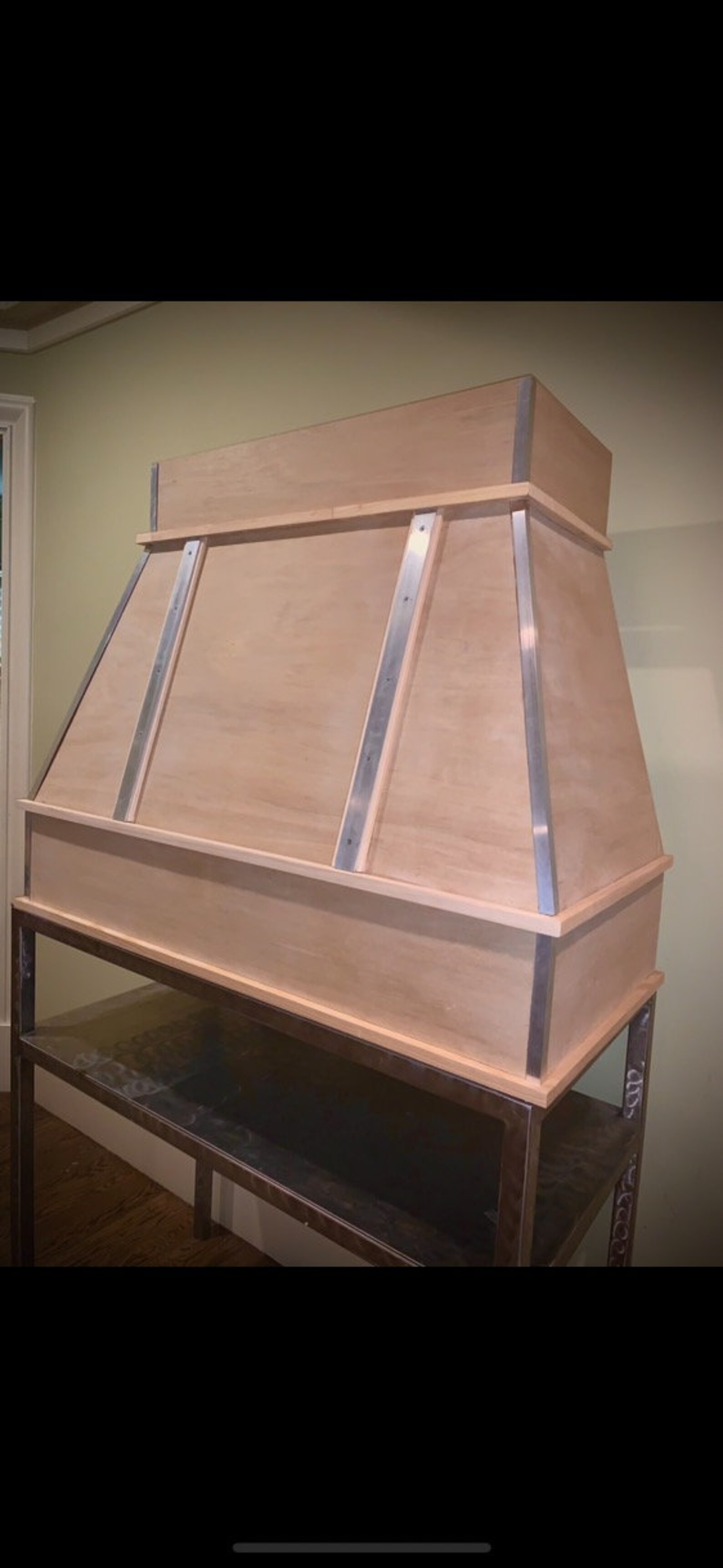 Range Hood 30 Unfinished Tapered with Stainless Accent Etsy