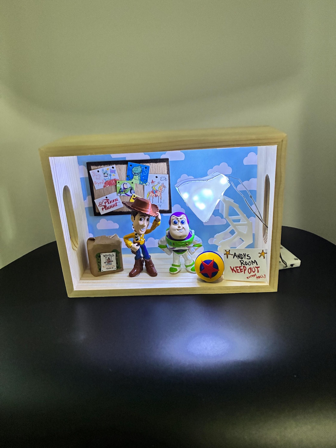 Park Ranger Shadow Box Handmade Cowboy & Space Ranger Childhood Bedroom Shadow Box Diorama ...