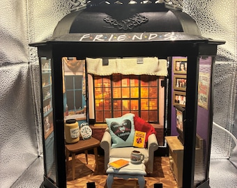 90s Sitcom Apartment Lantern, Retro TV Inspired Decor, Friends Fan Gift