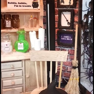 Three Witch Sisters Inspired Halloween Lighted Lantern Miniature Decor - Halloween Decorations image 4