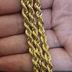 18k Rope Gold Bracelet, Rope Chain Bracelet, Gold Rope Chain, Solid Rope Chain, Real Gold Bracelet, Dainty Gold Bracelet, Anniversary Gift