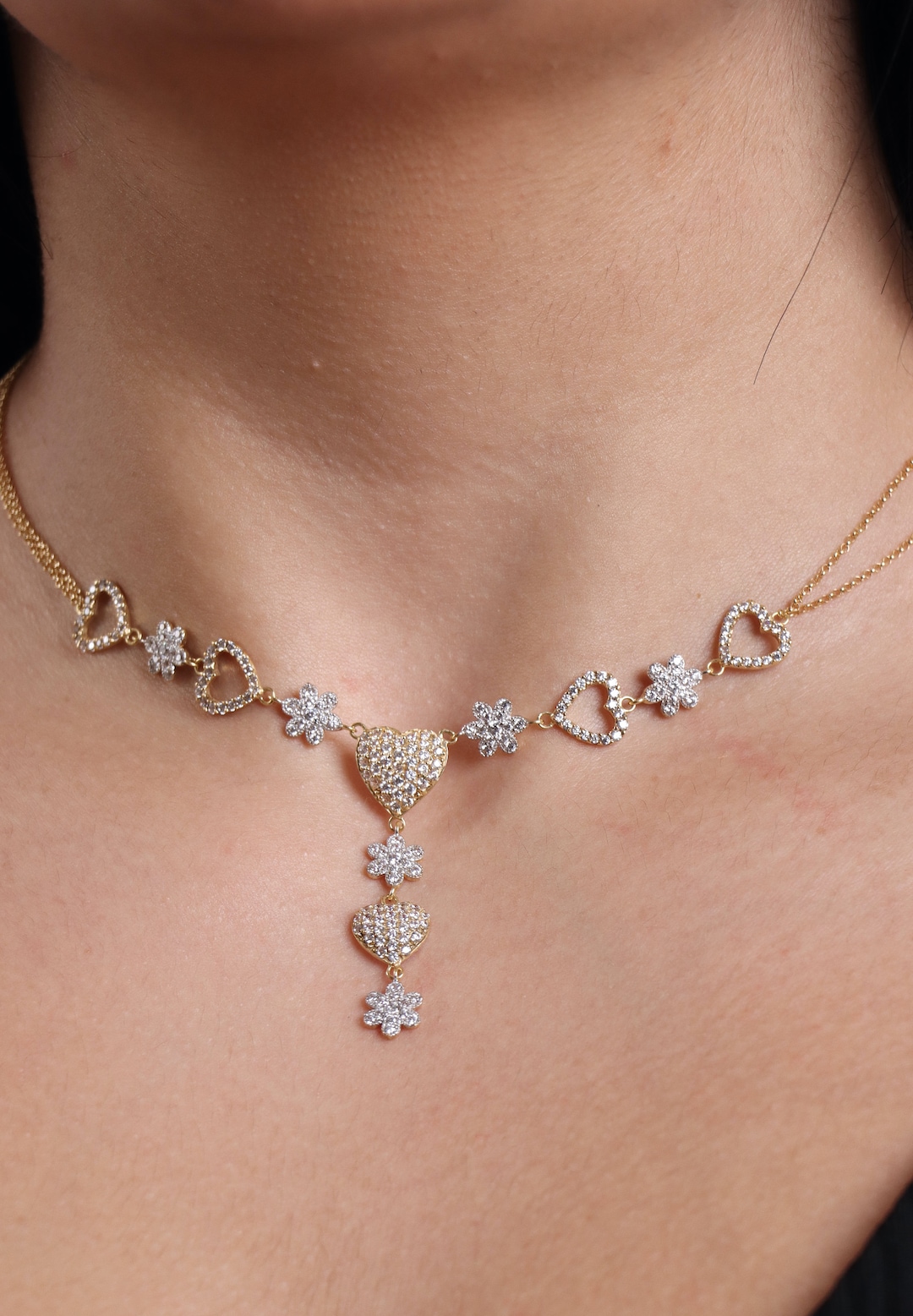 18k Gold Necklace, Solid Gold,chain Necklace, 18k Real Gold Necklace, 18k Gold Chain Necklace