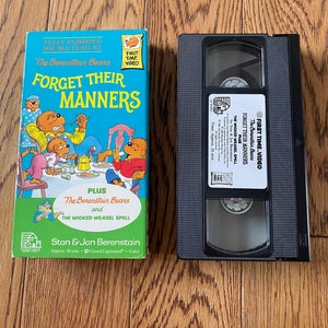 1986 The Berenstain Bears Forget their Manners VHS image 1