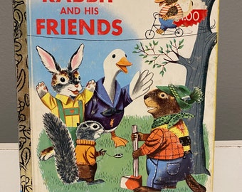 1982 Rabbit and his Friends by Richard Scarry. Little Golden Book.