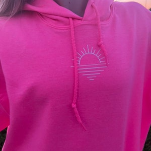 Pink Sunset Hoodie Dress