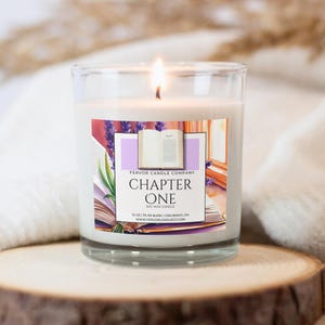 Chapter One Soy Candle | Literary Inspired | Bookish Decor | Gifts for Readers | Library Candle | Literary Decor | Booklover Gifts | Bookish