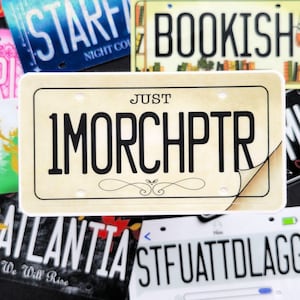 Sticker nog één hoofdstuk leesgrage, 1MORCHPR ijdelheid nummerplaat Kindle-accessoire, cadeau voor lezer