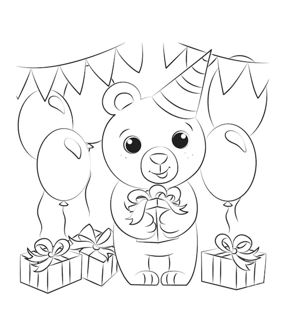 Coloring Book Pages For Kids Adults & Families Birthday