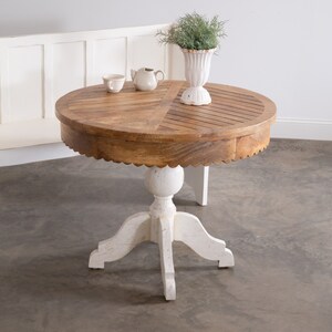 La Spezia Kitchen Table, Farmhouse Kichen Table, Handmade Furniture image 1