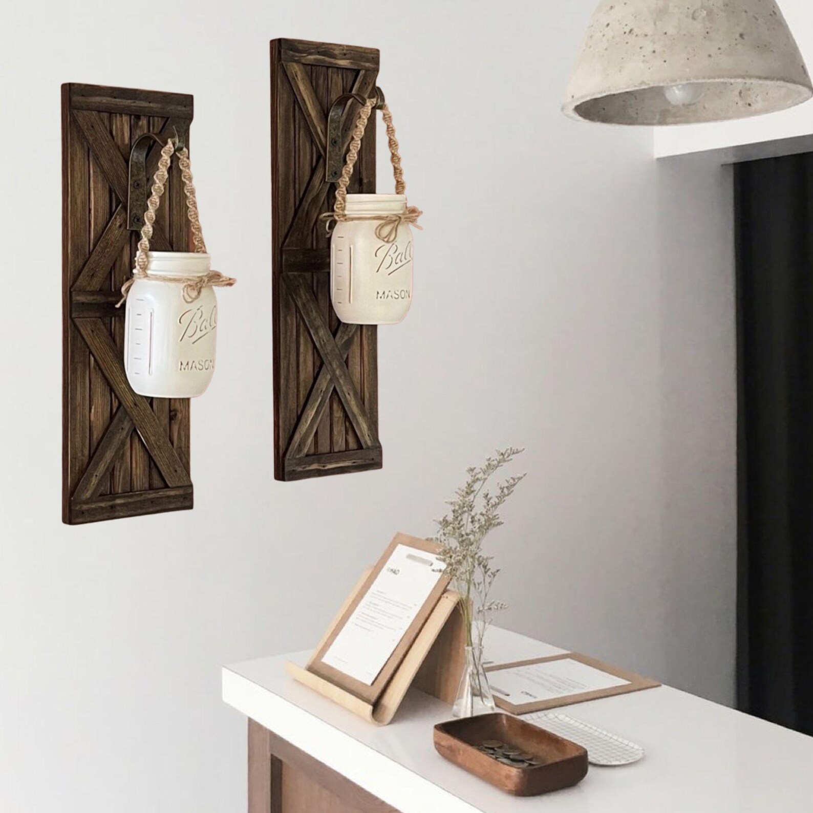 Curated visual reference: Adding Sconces To A Farmhouse Reference: Wall Sconces Farmhouse Wall Decor Set Of Two Wall Sconce