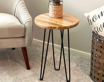 End Table, Side Table, Bedside Table, Modern End Table, Wood Table