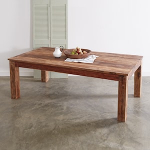 Alessandria Dining Table, Dining Room Table, Farmhouse Dining Table, Handmade Furniture image 1