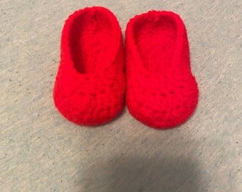 Red Baby Booties