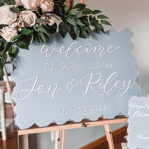 Wedding Welcome Sign - Acrylic Sign for Wedding - Welcome Bridal Shower Sign - Custom Wedding Sign